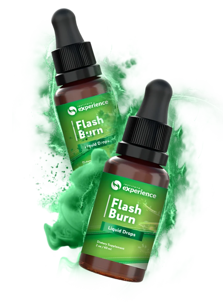 FlashBurn liquid drops bottle